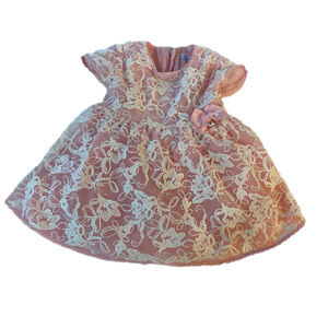 Mayoral Baby embroidered baby pink dress 24 months